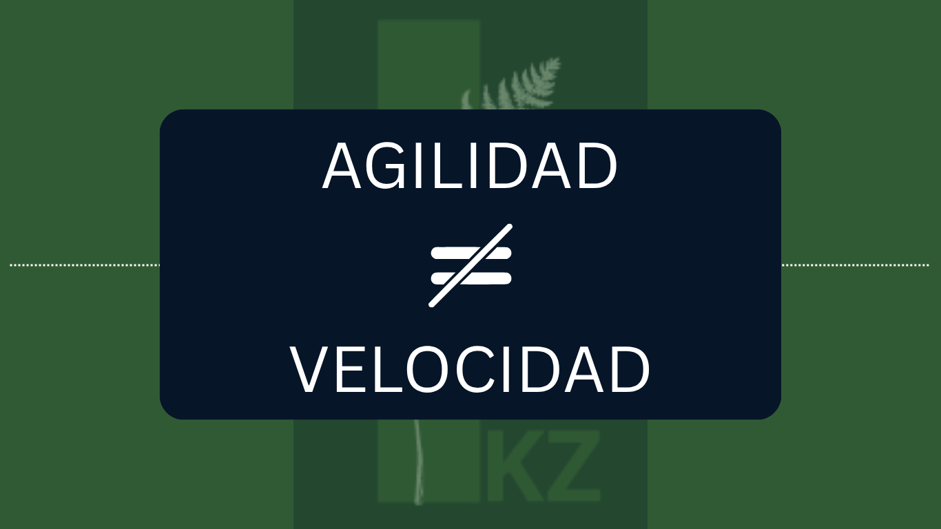 Agile no es ir más rápido (y quizá ese es el problema)