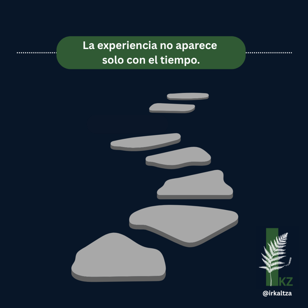 Camino de piedras sobre el agua con una piedra que falta, simbolizando cómo el aprendizaje puede interrumpirse cuando dejamos de hacernos determinadas preguntas.
